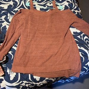 Open Shoulder Sweater